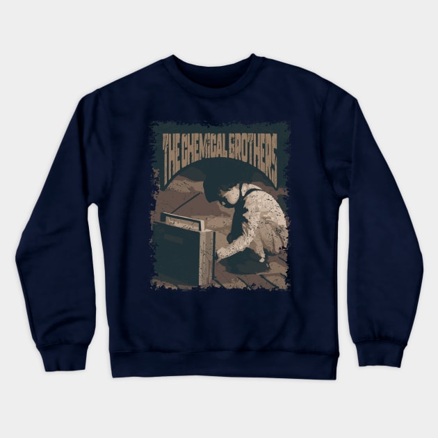 The Chemical Brothers Vintage Radio Crewneck Sweatshirt by K.P.L.D.S.G.N